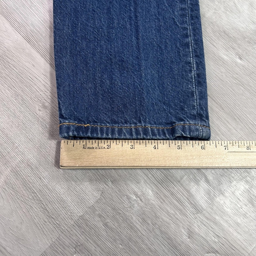 Levis 501 Jeans Womens 26x32 Blue Button Fly Straight Fit Denim Medium Wash - Picture 10 of 15